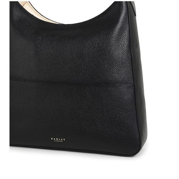 London Lisson Grove Large Leather Shoulder Bag, Black :O